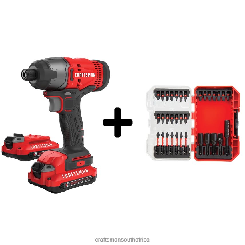 nxt28f128_v20_20_volt_max_cordless_impact_driver_2_batteries_included_charger_included_power_tools_craftsman.jpg NXT28F128 V20 20-volt Max Cordless Impact Driver (2-Batteries Included, Charger Included) Power Tools CRAFTSMAN - Image 1