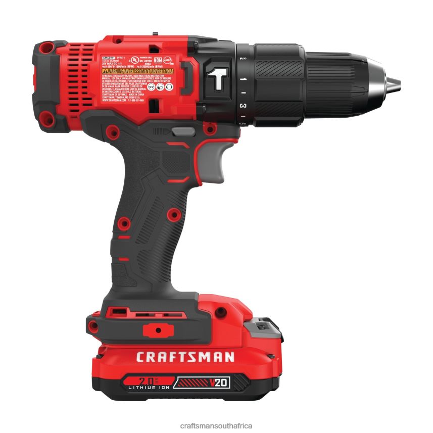 NXT28F160 1/2-in 20-volt Max-Amp Variable Speed Cordless Hammer Drill (1-Battery Included) Power Tools CRAFTSMAN - Image 4