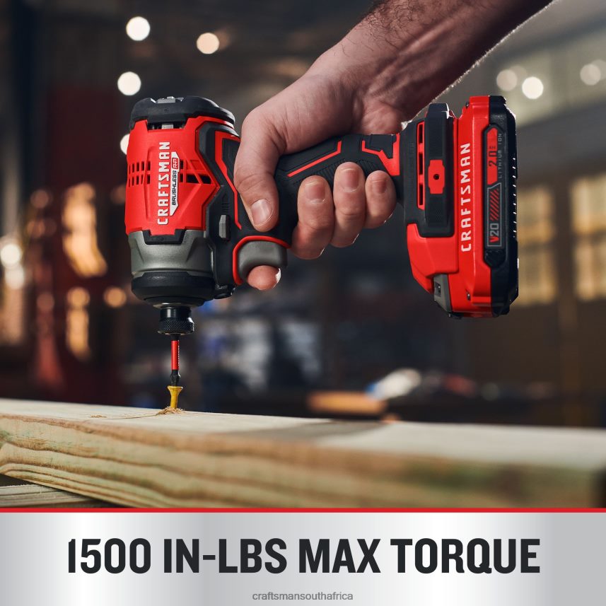 NXT28F164 V20 RP 20-volt Max Brushless Cordless Impact Driver (2-Batteries Included, Charger Included and Soft Bag included) Power Tools CRAFTSMAN - Image 4
