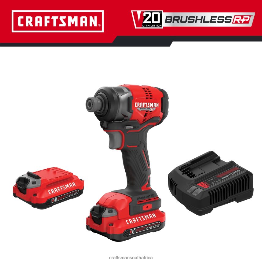 nxt28f164_v20_rp_20_volt_max_brushless_cordless_impact_driver_2_batteries_included_charger_included_and_soft_bag_included_power_tools_craftsman.jpg NXT28F164 V20 RP 20-volt Max Brushless Cordless Impact Driver (2-Batteries Included, Charger Included and Soft Bag included) Power Tools CRAFTSMAN - Image 1