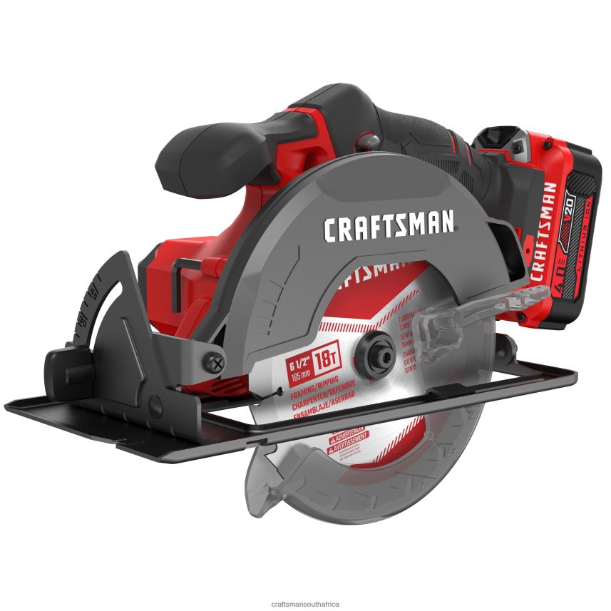 nxt28f166_v20_20_volt_max_6_1_2_in_cordless_circular_saw_kit_1_battery_charger_included_power_tools_craftsman.jpg NXT28F166 V20 20-volt Max 6-1/2-in Cordless Circular Saw Kit (1-Battery & Charger Included) Power Tools CRAFTSMAN - Image 1