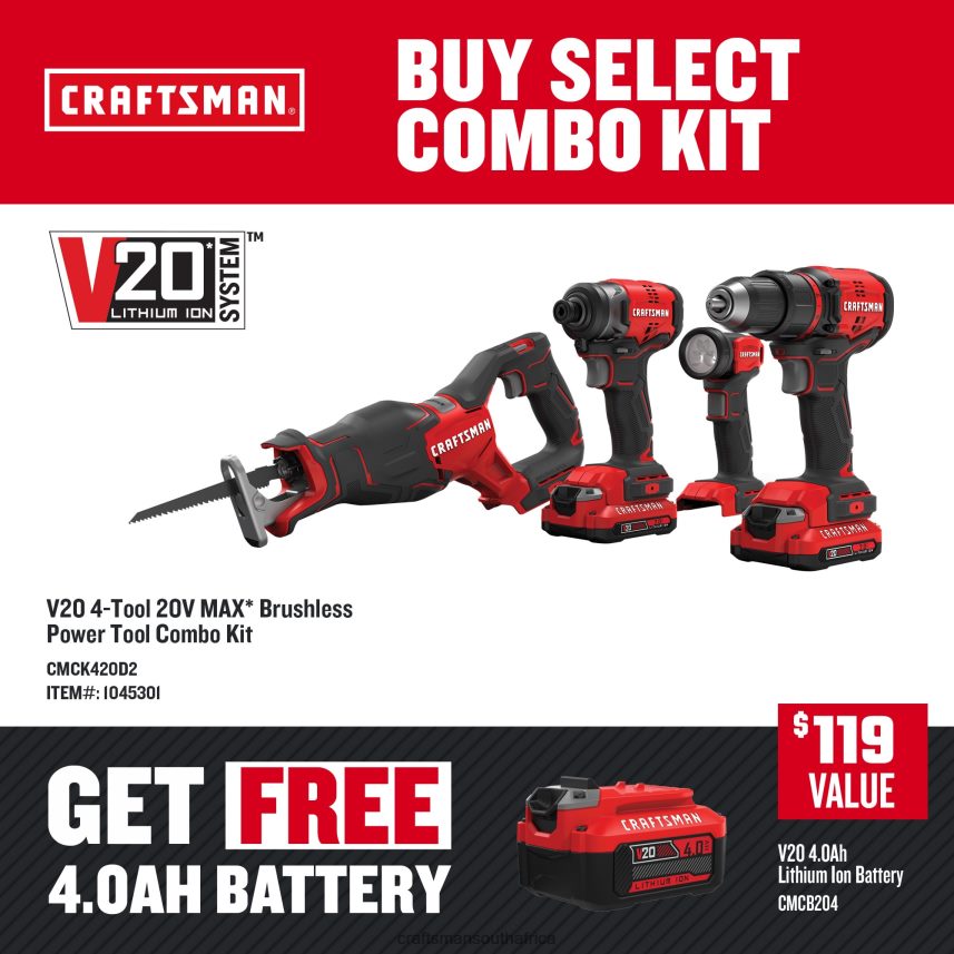 nxt28f32_4_tool_brushless_power_tool_combo_kit_with_soft_case_2_batteries_included_and_charger_included_power_tools_craftsman.jpg NXT28F32 4-Tool Brushless Power Tool Combo Kit with Soft Case (2-Batteries Included and Charger Included) Power Tools CRAFTSMAN - Image 1