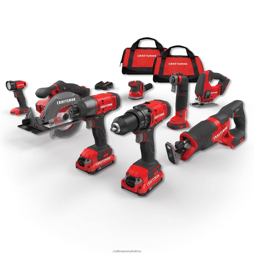 nxt28f48_v20_8_tool_power_tool_combo_kit_with_soft_case_2_batteries_included_and_charger_included_power_tools_craftsman.jpg NXT28F48 V20 8-Tool Power Tool Combo Kit with Soft Case (2-Batteries Included and Charger Included) Power Tools CRAFTSMAN - Image 1