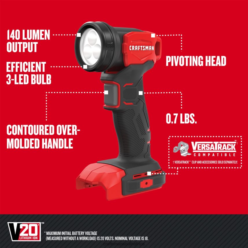NXT28F68 V20* 4-Tool Power Tool Combo Kit with Soft Case (2-Batteries Included and Charger Included) & V20* 6-1/2-in Cordless Compact Saw Circular Saw Power Tools CRAFTSMAN - Image 4