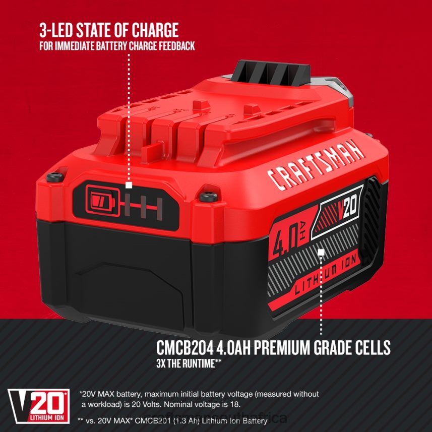 NXT28F69 20-volt Max Jobsite Blower & Power Tool Battery Kit Power Tools CRAFTSMAN - Image 4