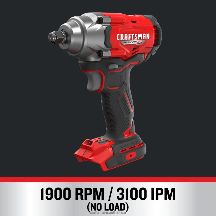 NXT28F7 20-volt Max Variable Speed Brushless 1/2-in Drive Cordless Impact Wrench (Bare Tool) Power Tools CRAFTSMAN - Image 6