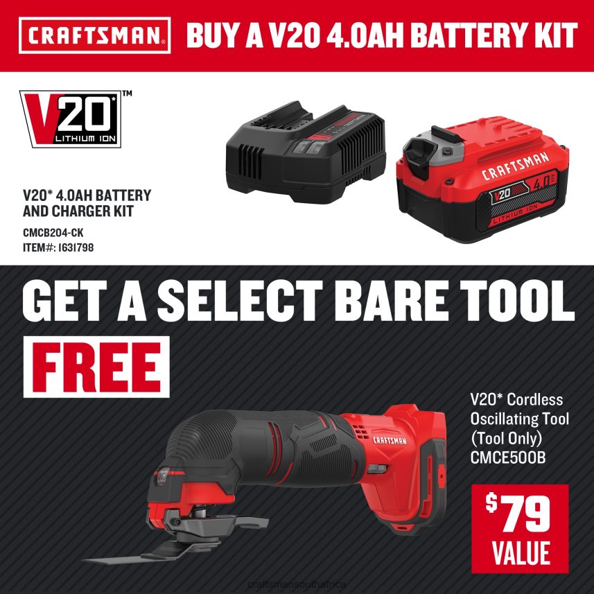nxt28f95_v20_cordless_20_volt_max_variable_speed_12_piece_oscillating_tool_kit_power_tools_craftsman.jpg NXT28F95 V20 Cordless 20-volt Max Variable Speed 12-Piece Oscillating Tool Kit Power Tools CRAFTSMAN - Image 1