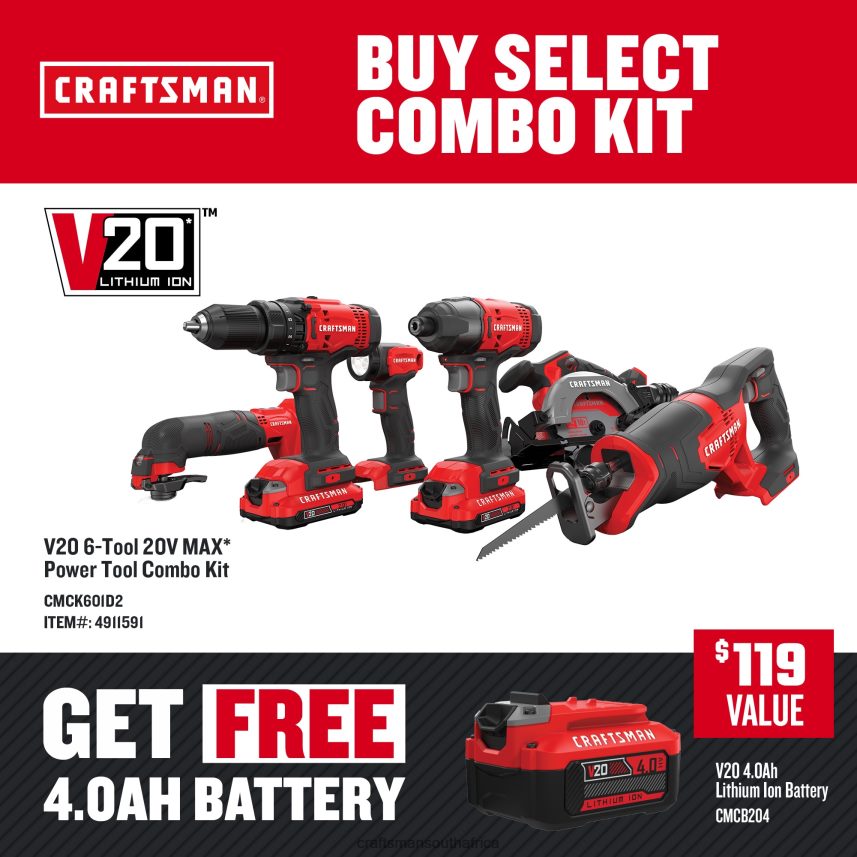 Power Tool Combo Kits CRAFTSMAN South Africa Tool Sets CRAFTSMAN tools South Africa deliver the high performance