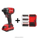 NXT28F136 V20 20-volt Max Brushless Cordless Impact Driver (1-Battery Included, Charger Included and Soft Bag included) Power Tools CRAFTSMAN