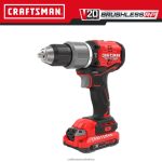 NXT28F171 V20 RP 1/2-in 20-volt Max-Amp Variable Speed Brushless Hybrid Cordless Hammer Drill (2-Batteries Included) Power Tools CRAFTSMAN