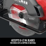 NXT28F28 V20 20-volt Max 6-1/2-in Cordless Compact Circular Saw (Bare Tool) Power Tools CRAFTSMAN - Image 5