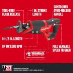 NXT28F68 V20* 4-Tool Power Tool Combo Kit with Soft Case (2-Batteries Included and Charger Included) & V20* 6-1/2-in Cordless Compact Saw Circular Saw Power Tools CRAFTSMAN - Image 3