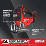 NXT28F8 V20 RP 20-volt Max Brushless Variable Speed Keyless Cordless Jigsaw (Bare Tool) Power Tools CRAFTSMAN - Image 2